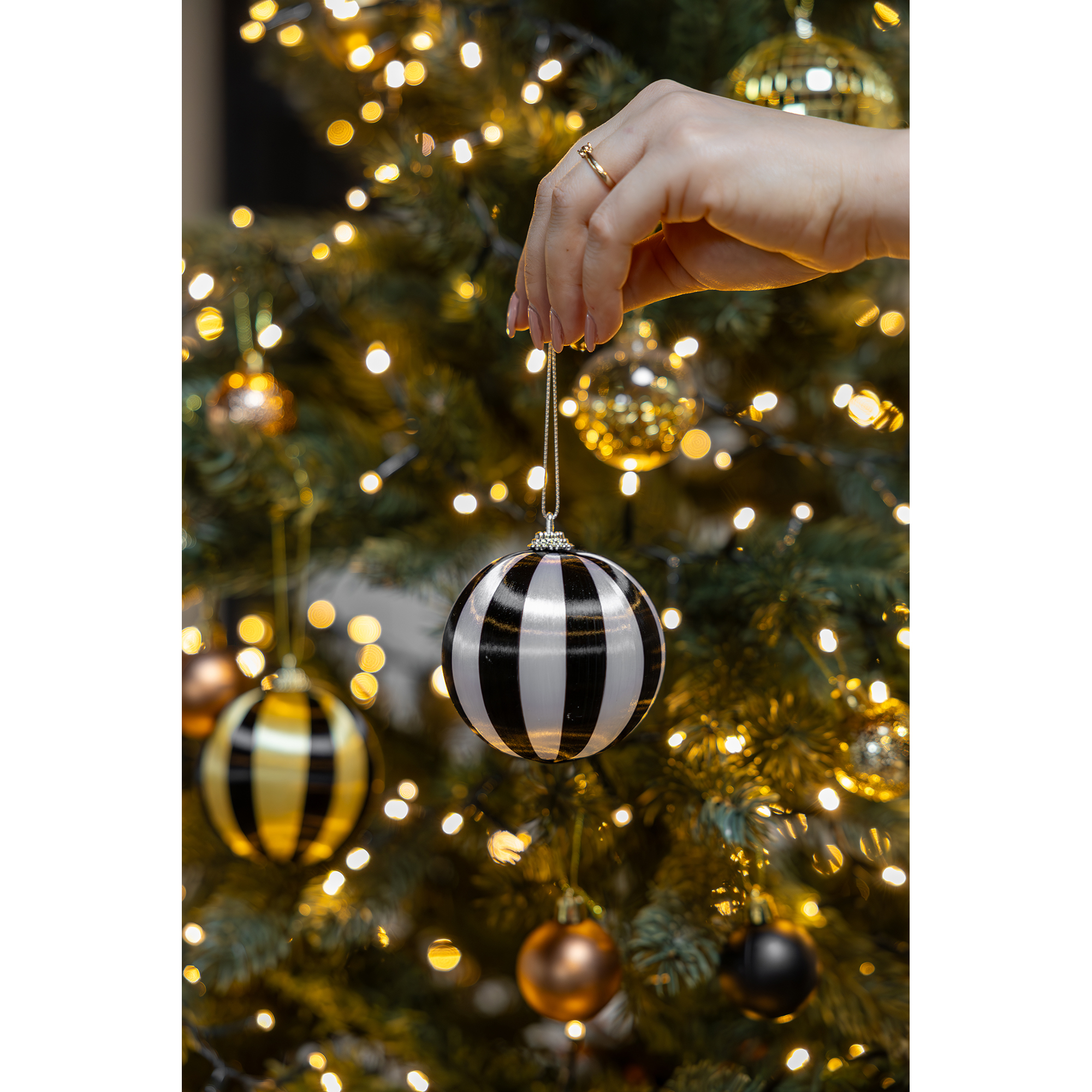 13163 - JENS Living Kerstballen Satijn /4 - Afbeelding 3