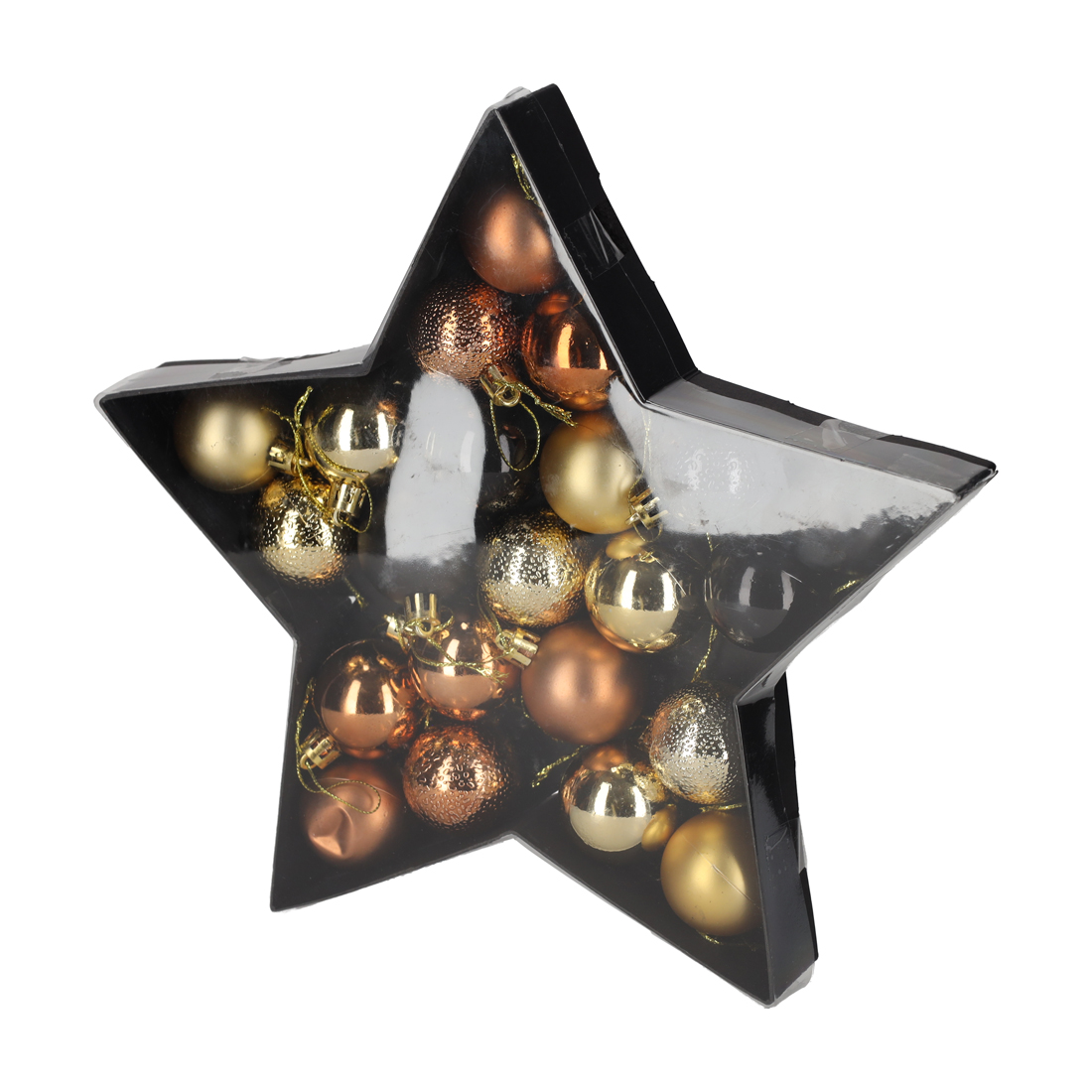 13165 - JENS Living Kerstballen Koper/Goud /22 - Afbeelding 4
