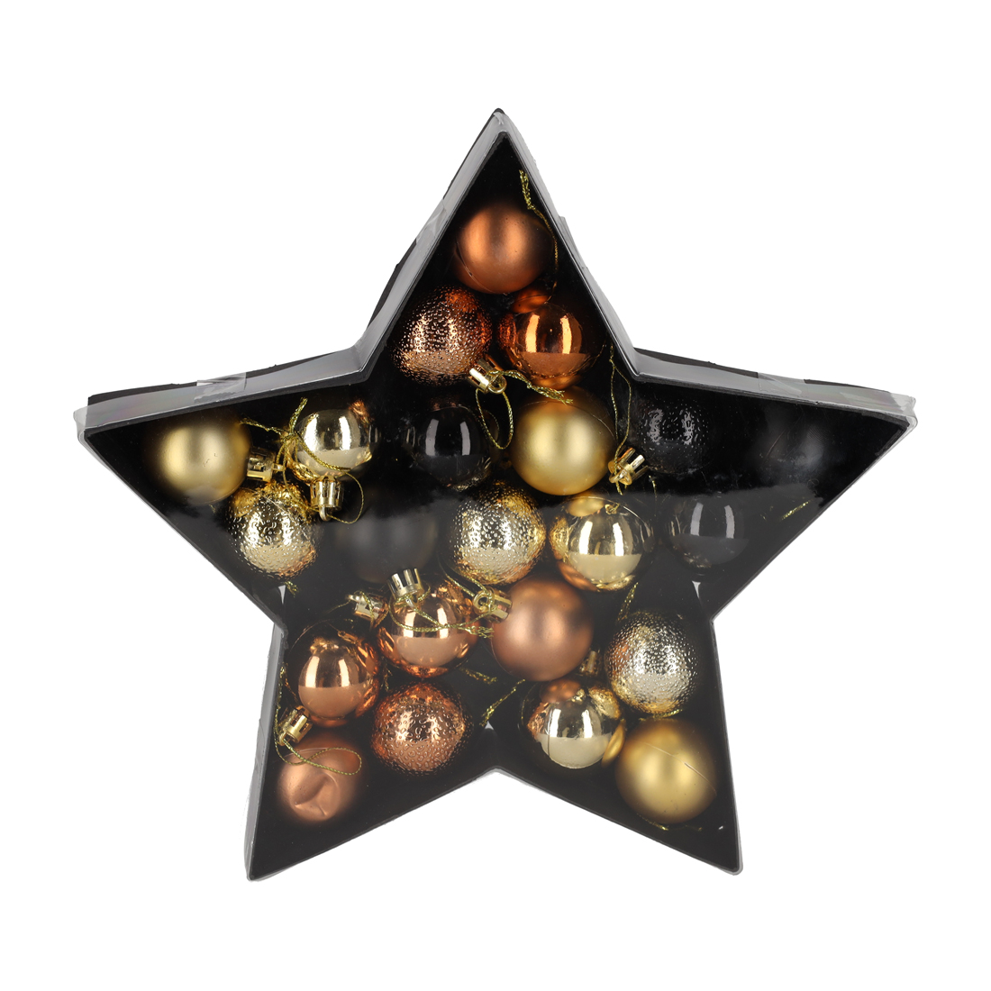 13165 - JENS Living Kerstballen Koper/Goud /22 - Afbeelding 5