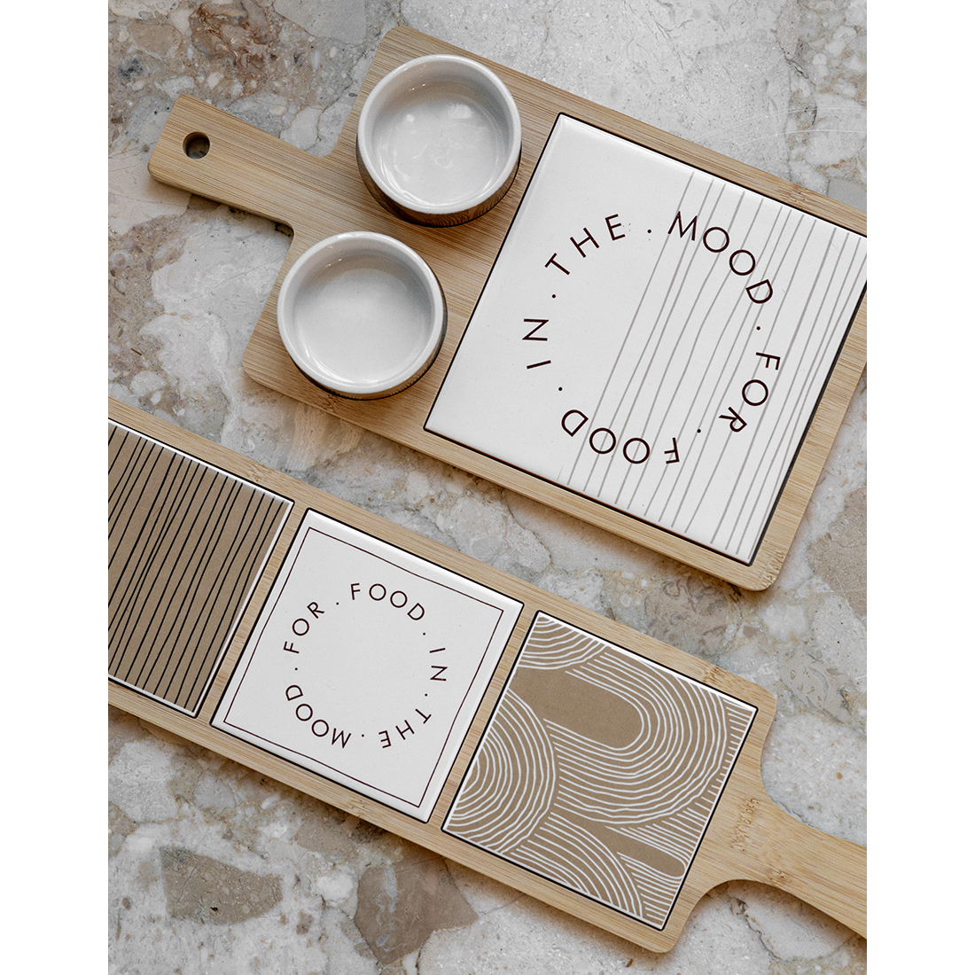 25291 - JENS Living MOOD FOR FOOD Serveerplank Tegeltjes - Afbeelding 3