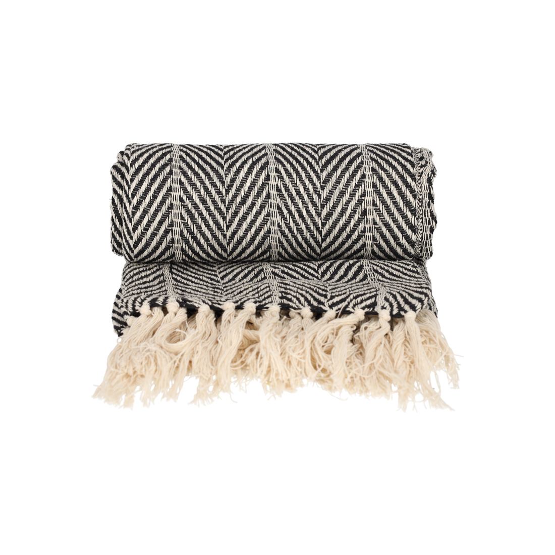 25438 - JENS Living Basic Recycled Cotton Plaid Zwart - Afbeelding 3