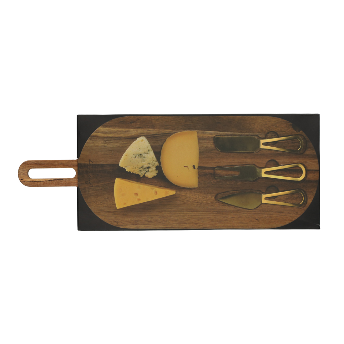 25565 - JENS Living Serveerplank Met Goud Bestek - Afbeelding 6