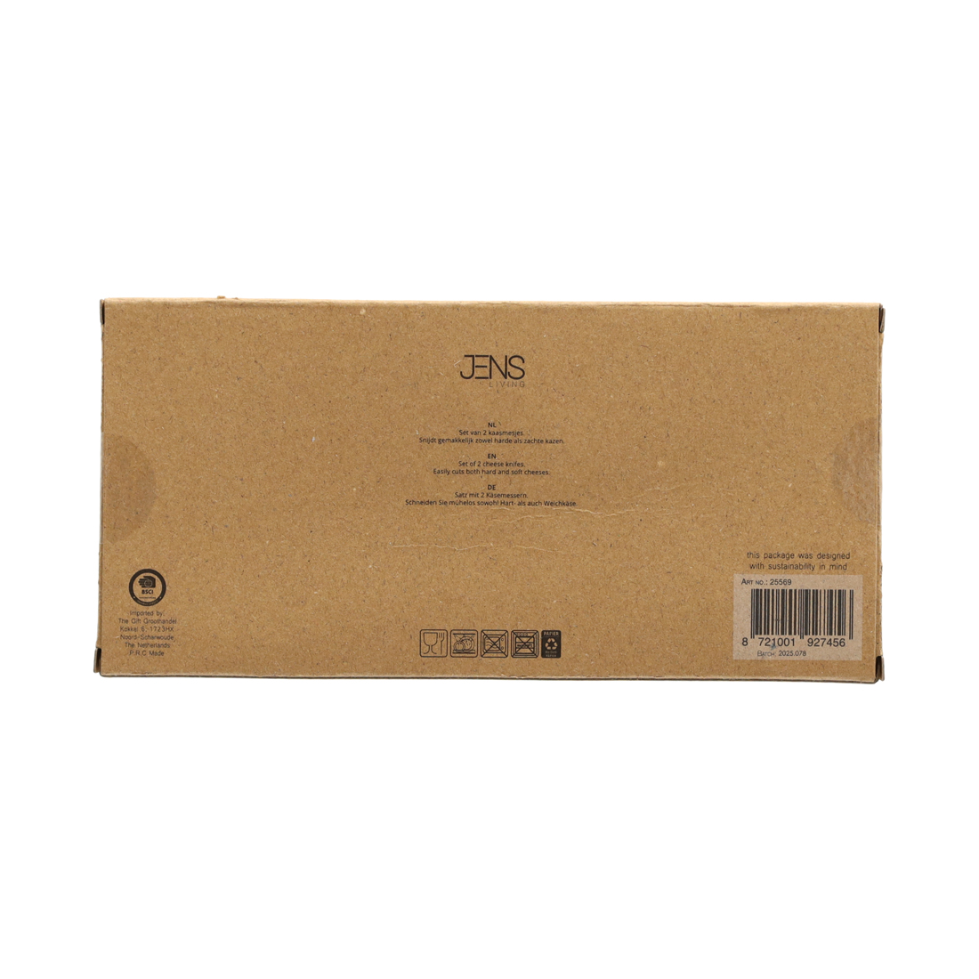 25569 - JENS Living Kaasbestek Lucas Zilver - Afbeelding 5