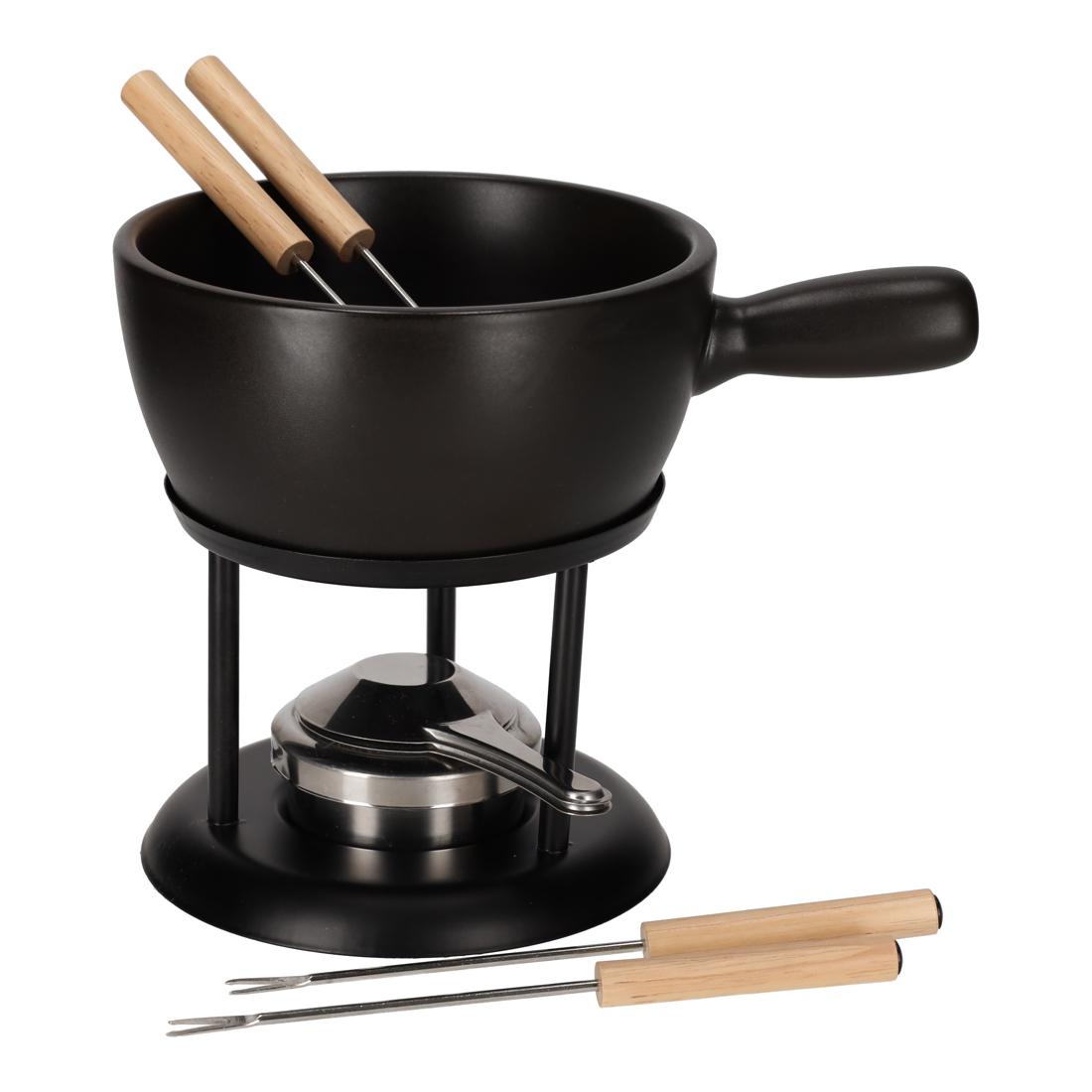 25674 - JENS Living Fondue Set Zwart Large