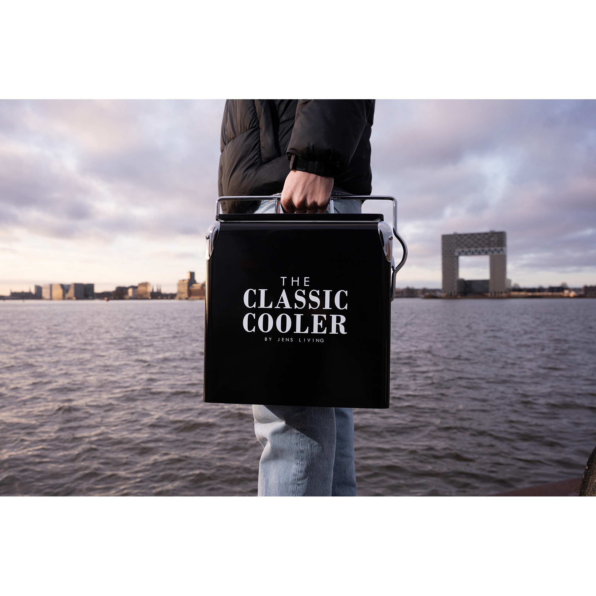 25838 - JENS Living Retro Koelbox Zwart - Afbeelding 3