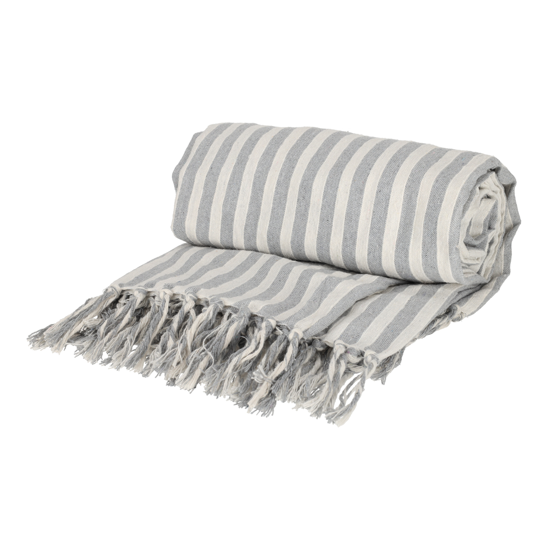 25860 - JENS Living Hamamdoek Strepen Grijs 200x200